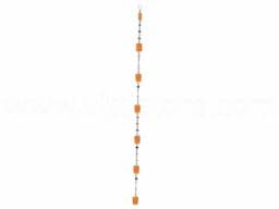 Zeige Details für Muschelkette Spiegel Quadrate kupfer Bild von Muschelkette Spiegel Quadrate kupfer