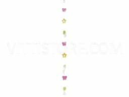 Zeige Details für Muschelkette Blume/Schmetter. gelb-pink Bild von Muschelkette Blume/Schmetter. gelb-pink