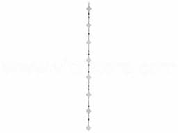 Zeige Details für Muschelkette Spiegel Quadrate weiß Bild von Muschelkette Spiegel Quadrate weiß