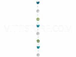 Zeige Details für Muschelkette Vögel türkis-weiß-grün Bild von Muschelkette Vögel türkis-weiß-grün