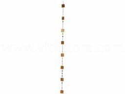 Zeige Details für Muschelkette Spiegel Quadrate gold Bild von Muschelkette Spiegel Quadrate gold