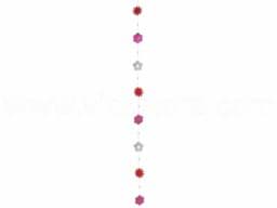 Zeige Details für Muschelkette Blumen pink-weiß-rot 100cm Bild von Muschelkette Blumen pink-weiß-rot 100cm