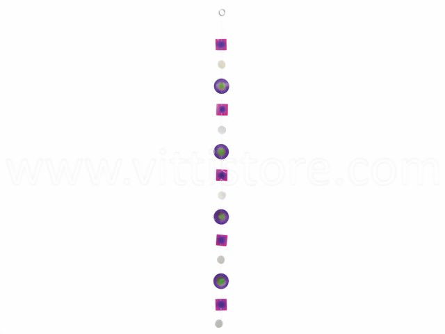 Bild von Kreise und Quadrate weiß-lila-grün-pink