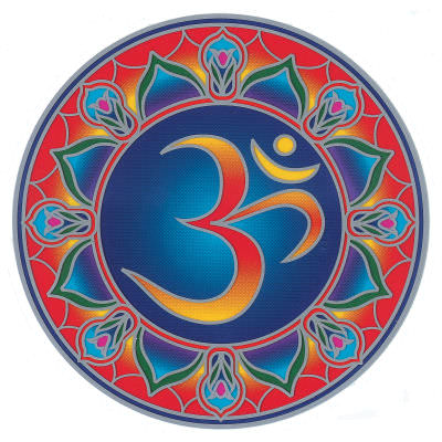 Bild von Fenstermandala groß Cosmic Om