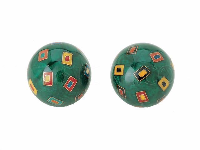 Bild von Qigong Kugeln Farbenspiel grün ø 30 mm
