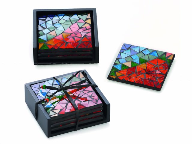 Bild von Mosaique-Untersetzer bunt, 4er-Set