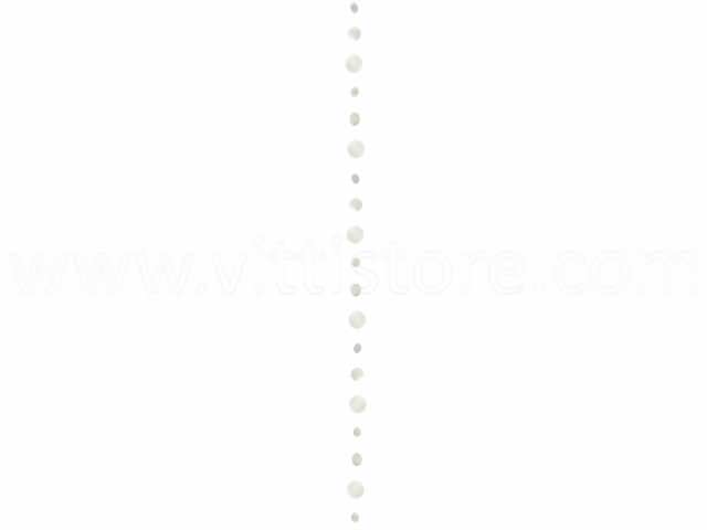 Bild von Muschelkette weiß 170 cm