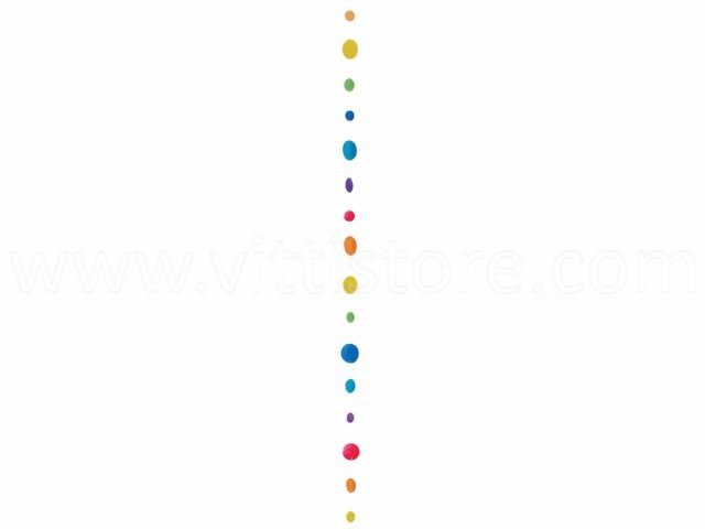 Bild von Muschelkette regenbogen 170 cm