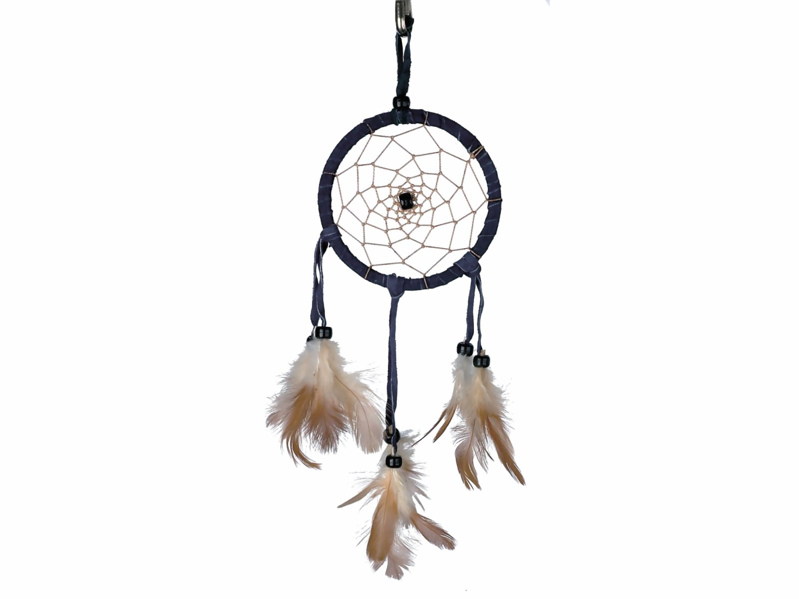 Bild von Dreamcatcher Wildlederoptik blau, 9 cm