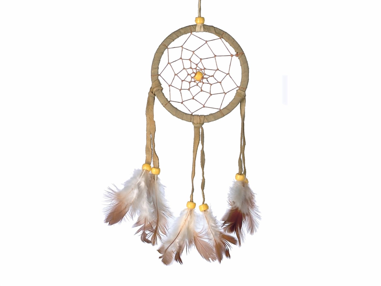 Bild von Dreamcatcher Wildlederoptik beige, 6 cm