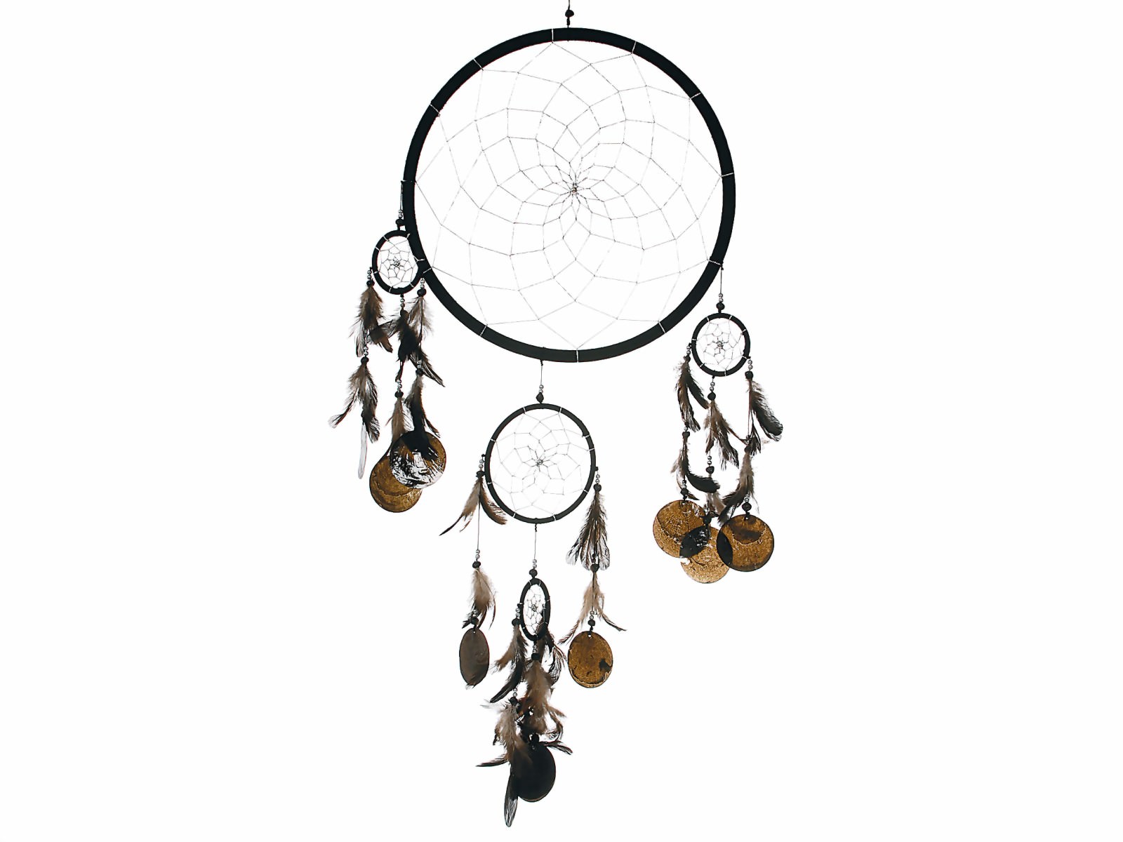Bild von Dreamcatcher mit Muscheln 5er schwarz