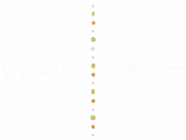 Bild von Muschelkette weiß-orange-gelb