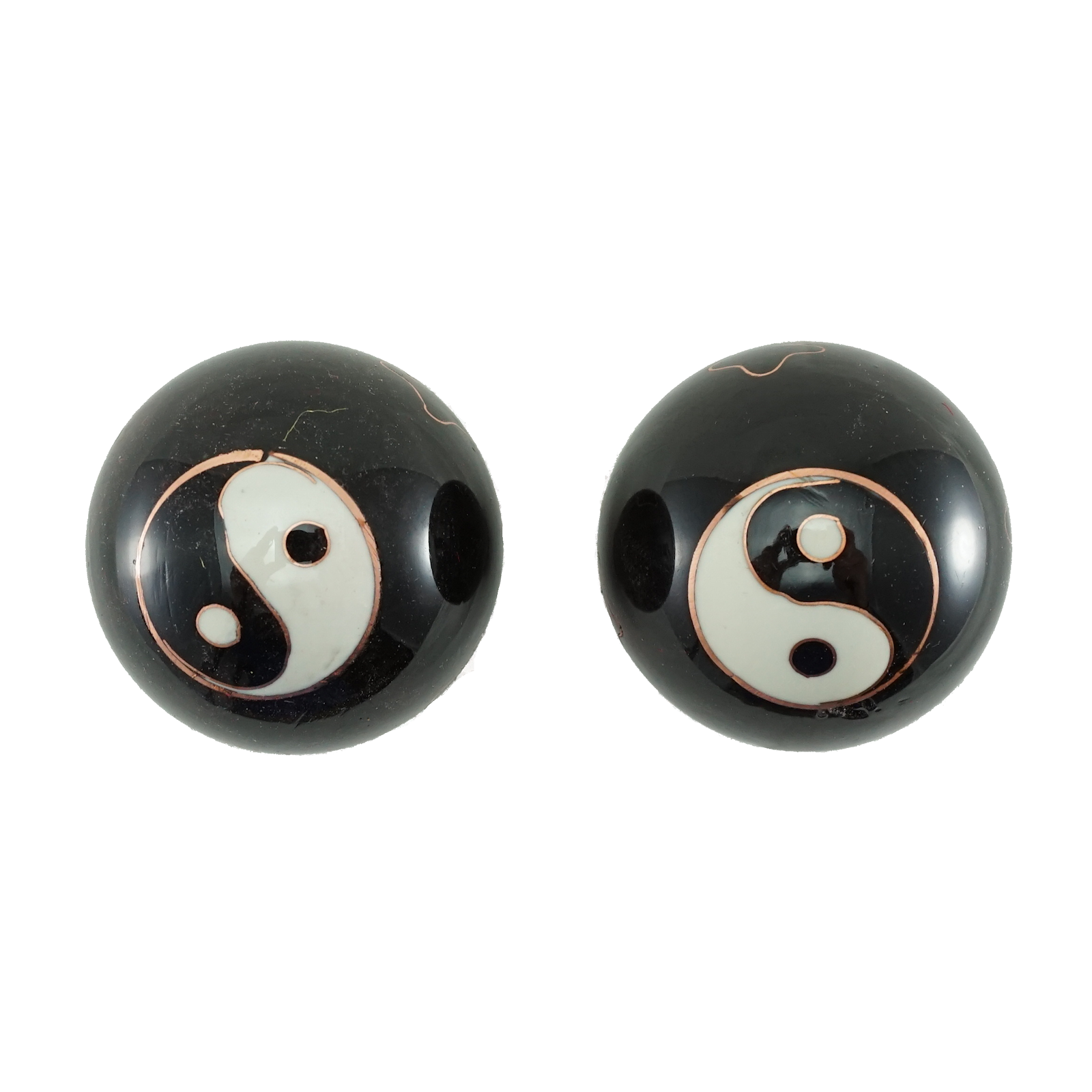 Bild von Qigong Kugeln Yin-Yang schwarz