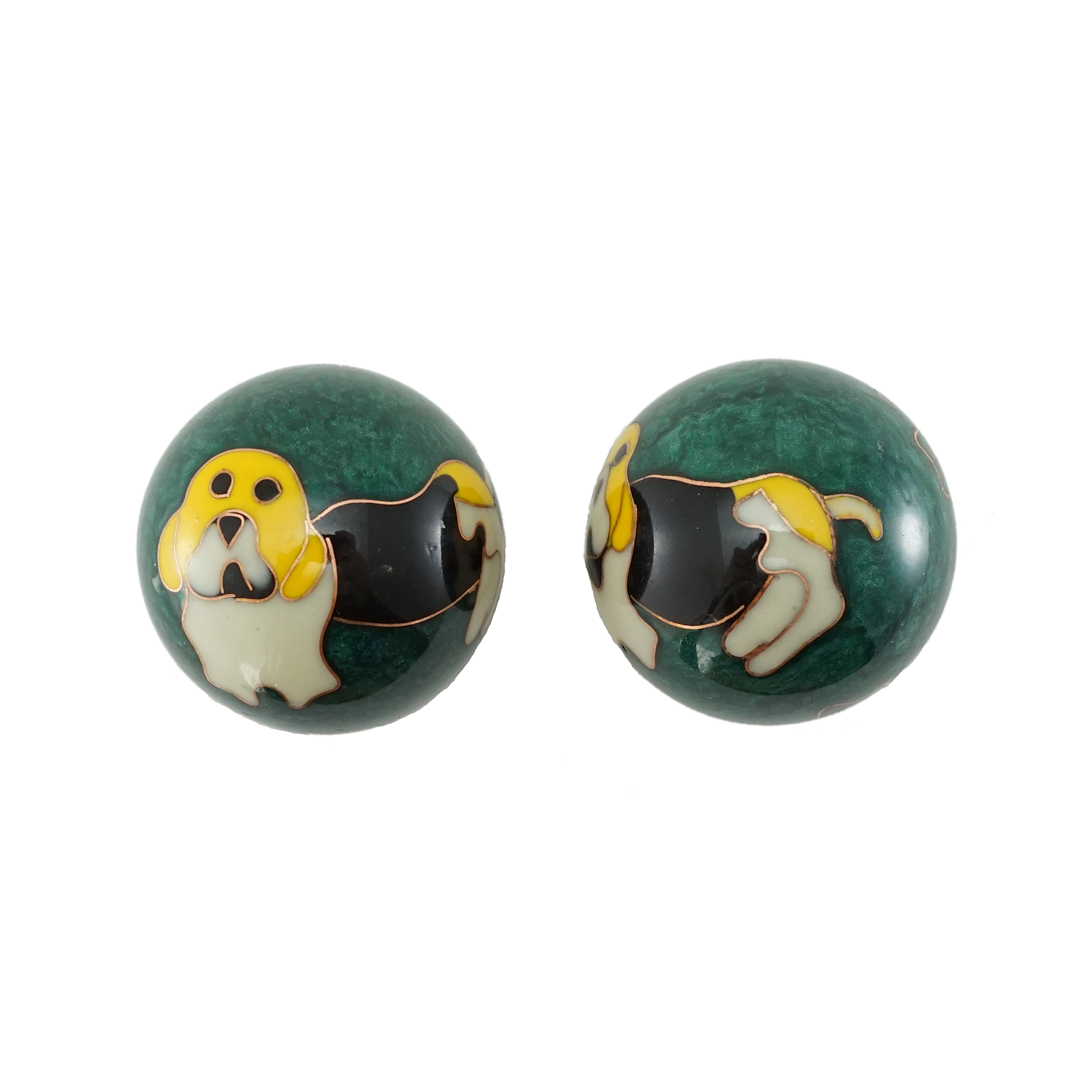 Bild von Qigong Kugeln Hund grün ø 40 mm