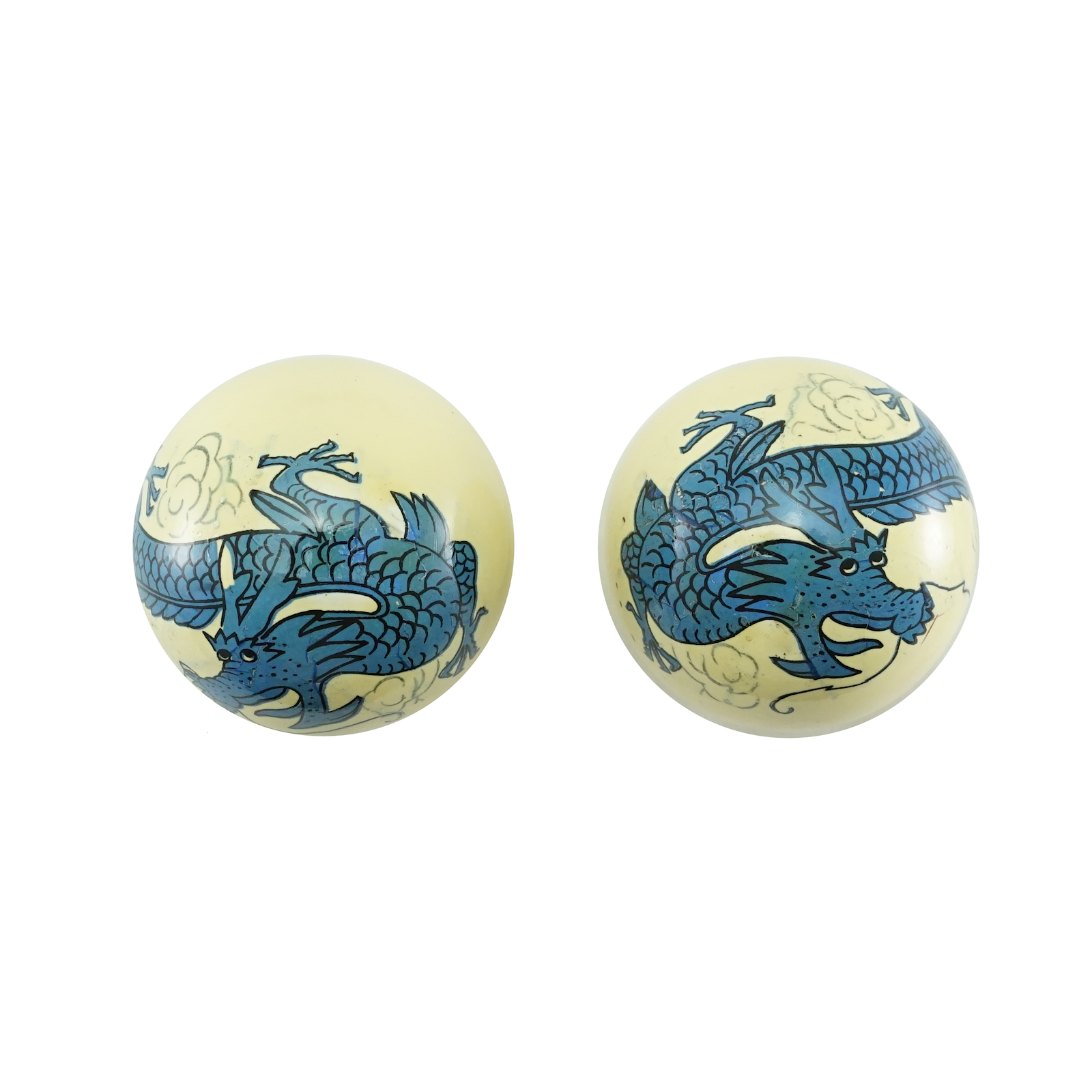 Bild von Qigong Kugeln Drachen blau ø 45 mm EOL