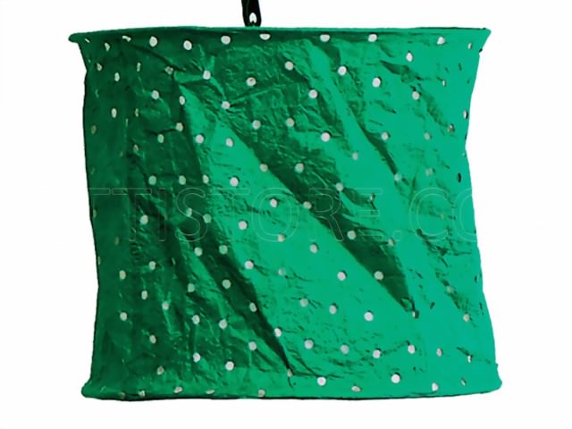 Bild von Lokta Lampenschirm Polka Dots petrol
