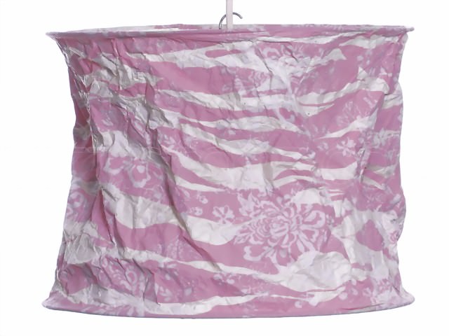 Bild von Lokta Lampenschirm Manacara rosa-weiß