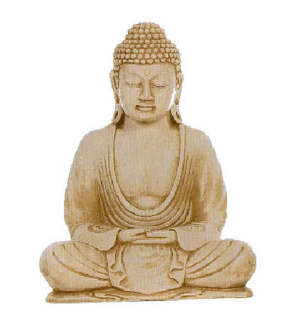 Bild von Buddha sandfarben 23 cm