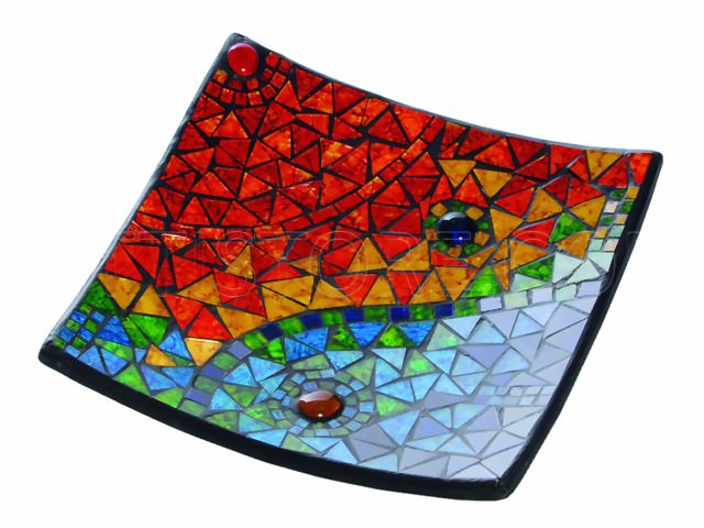 Bild von Mosaique-Schale eckig klein kunst-a-bunt