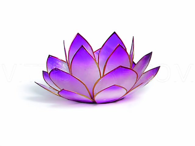 Bild von Teelicht Lotus-Licht Sonnenaufgang lavendel